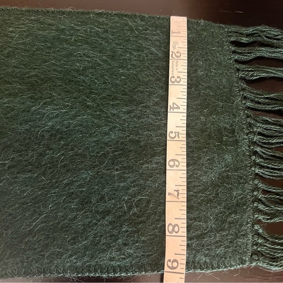 Camargo Alpaca Scarf with Alpaca Stitched Logo, dark green, unisex, 66.5”x 9” - Picture 10 of 13
